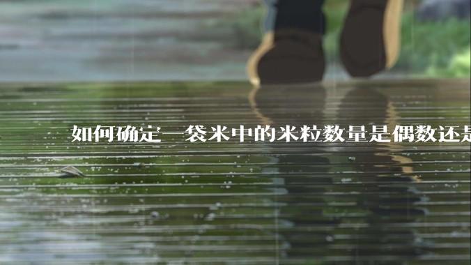 如何确定一袋米中的米粒数量是偶数还是奇数？